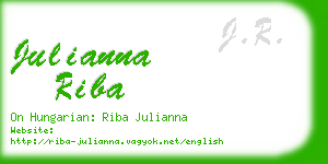 julianna riba business card